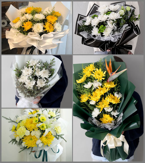 山东青岛平度市旧店镇隋家村白事花束代送